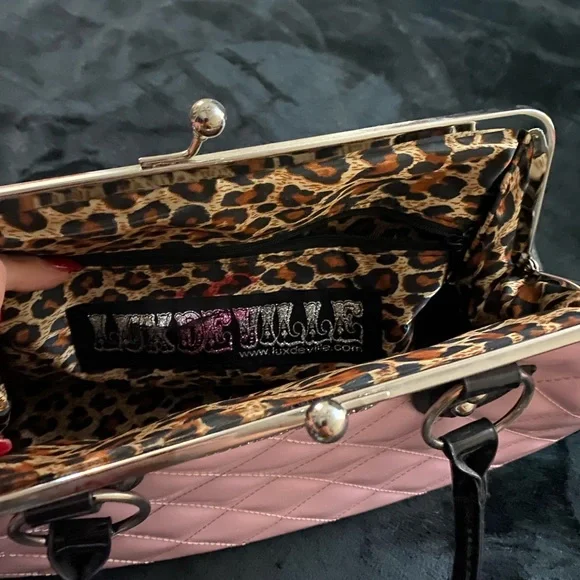 Lux de ville purse baby pink and black - Picture 3 of 3